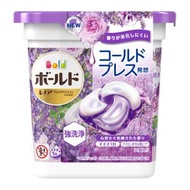寶潔 - P&amp;G BOLD 4D 4in1炭酸機能抗菌防黴除臭洗衣球 盒裝11顆入 (紫-薰衣草花卉香氛)