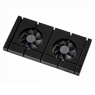 【CW】 Dual PWM Fan VRAM Heatsink Graphics Card Backplane GPU Backplate Radiator Memory Cooler Aluminum Panel For RTX 3090