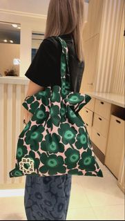 marimekko UNIKKO Shoulder Bag 芬蘭時尚美學休閒花朵帆布包手提袋托特包SS26