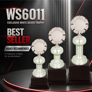 WS6011 Exclusive White Silver Trophy | WS6011 Piala Pusingan Eksklusif