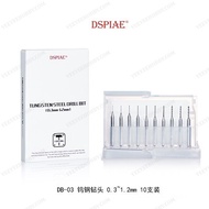 DSPIAE TOOLS - SET OF 10 DSPIAE HAND DRILLS 0.3MM - 1.2MM