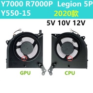 CPU GPU Cooling Fan Lenovo Legion 5P Y550 Y7000P R7000 R7000P Y550-15E Legion 5-15 17 2020 DC5V DC10