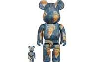 全新 400% 100% bearbrick van gogh self portrait