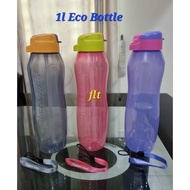 Tupperware Slim Eco Bottle With Straw 1L/ Slim Eco Bottle 1L (1)