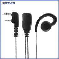 1.2m Earphone Earpiece with Mic PTT 2 Pin Ear Hook Earphone Earpiece for 2 Way Radio Walkie Talkie f