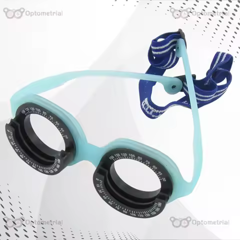 Optometry Optician Fully Adjustable Trial Frame PD48-56mm Soft Silicon|TF4856P with Plastic Cover 3 