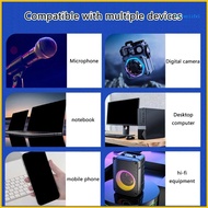 BTM USB C to 3 5mm TRS Microphone Cord Coiled Cable USB C 3 5mm Connectors 30cm