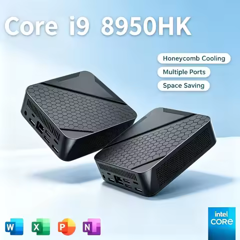 NEW 2026 Intel i9 8950HK New Portable Gaming Mini Desktop 16GB, 4K, WiFi6, USB, High Performance, 1T