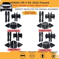 อุปกรณ์เสริมรถยนต์ชามฝาครอบประตูที่จับประตู Honda HR-V HRV RV 2022-2025