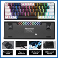 ◩ ✎ ▥ Zifriend ZA64 Hot Swappable Backlit Mechanical Gaming Keyboard Detachable Type-C Wired keyboa