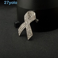 YOLO Black Ribbon Pin, Melanoma Cancer Skin Cancer Funeral Ribbon Badge Brooch, Enamel Black Ribbon 