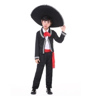 Mexico Day of the Dead Party Costume Children Adult Halloween Costume   20251112