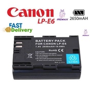 แบตเตอรี่กล้อง Canon LP E6 Li-ion Battery LP-E6 LPE6 2650mAh for Canon 6D 5D Mark III 5D Mark II 7D
