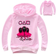 Squid Game Girls Hoodie Boys Hooded Sweater Long Sleeve Street Style New Casual Top Sweatshirt 5466 Spring Kids Clothing
