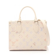 路易威登 OntheGo PM 單肩手提包 M25770 Monogram empreinte Dream Cream