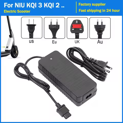 Electric Scooter Battery Charger 53.5V 2A for NIU KQI 3 KQI 2 Pro E-scooter EU /US /UK /AU Plug Batt