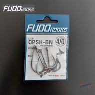 เบ็ด FUDO HOOK รุ่น OPSH-BN 7001 ก้านยาว มีห่วง เบ็ดตกสวาย ตกปลาบึก