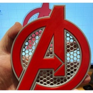 Avengers Logo With Hexagon Grid (Size 132mm x 150mm x 4.5mm)