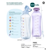 TUPPERWARE BRANDS NEW 2L ECO BOTTLE AquaVibe (1) 2L (free Handle & straw)