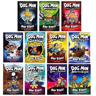 Dav Pilkey Dog Man 1-11 Books Set Hardcover พร้อมส่ง ปกแข็ง Comic แนวตลก หนังสือภาษาอังกฤษ การ์ตูน หนังสือเด็ก Dogman Comic