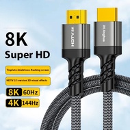 High Quality 8k hdmi 2.1 Cable Gold Plated 1m 2m 1.5m 3m 5m hdmi Cable 8k 60hz 3d 48gbps Nylon Braid