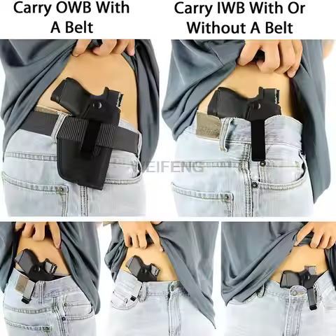 Tactical 2-inch Metal Belt Waist Pistol Holster Clip Belt Hunting Spring Hook Clip Multi-purpose DIY