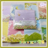 [Notes Packing] -Tiandan Chunfeng Series Notes/8cmx8cm/Writable Paper/Oil Painting Style/Beautiful L