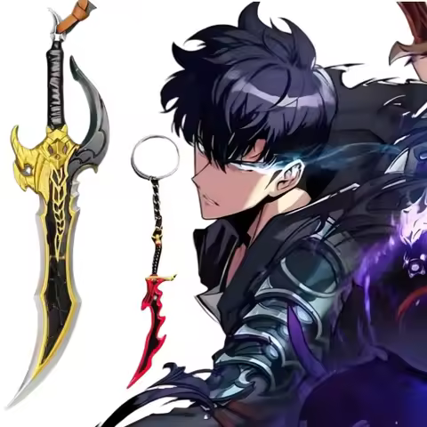 9/22cm Solo Leveling Kanata Sword Mizushino Shun Sword Anime Cosplay Prop Mini Japanese Katana Samur