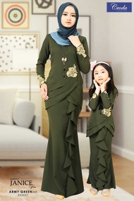 BAJU KURUNG MODEN LACE BAJU RAYA 2024 BAJU KURUNG SEDONDON IBU ANAK BUDAK KIDS MINT GREEN GREY NAVY BLUE BABY BLUE EMERALD GREEN DARK MAROON ARMY GREEN DUSTY PURPLE  DARK PURPLE DUSTY PINK LIGHT PURPLE PINKY PURPLE SANDY BROWN CREAM JANICES CR