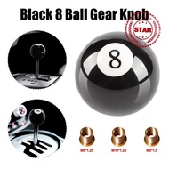 Black 8 Ball Shift Knob Creative Billiard Ball Shift Handle Gear Accessories Manual Knob F0w8