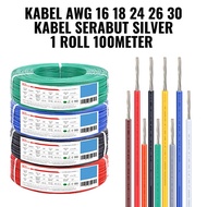 Keka'Store Awg Cable 16 18 22 24 26 30 Silver Strand 1 Roll 100 Meters