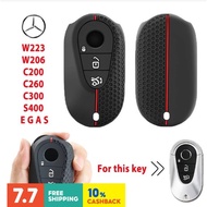 Car Key Cover Mercy Silicone Car Key Cover Casing Remote Control Fob Mercedes-benz ABCDS S400L CLA C