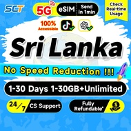 Wefly Sri Lanka eSIM  5G 1-30 Days Unlimited Data eSIM Sri Lanka Sri Lanka SIM Card eSIM send in 1mi
