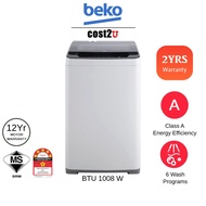 [Free Ship] Beko 10KG Automatic Top-Loading Washing Machine | BTU1008W BTU1008 (Top Loader Washer Mesin Basuh 洗衣机)