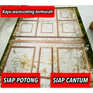🔥CUSTOM MADE🔥KAYU WAINSCOTING TERMURAH SIAP POTONG DAN CANTUM TANPA UPAH‼️‼️