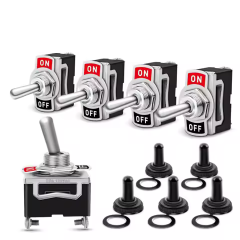 5PCS Toggle Switches 2 Pin ON Off SPST KN3(C)-101A Marine Boat Car Toggle Switches 20A 12V Heavy Dut