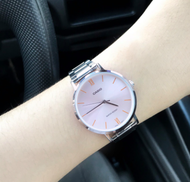 นาฬิกา Casio รุ่น LTP-VT01D-4B นาฬิกาผู้หญิง สายแสตนเลส หน้าปัดสีชมพู ของแท้ 100% รับประกันสินค้า 1 ปีเต็ม