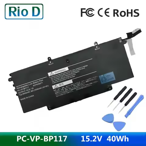 15.2V 40Wh 2500mAh Model PC-VP-BP117 battery For NEC 41CP5/59/71 9100321GB series ablet