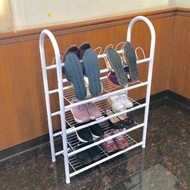 無印雪白四層網片鞋架附鞋叉 置物架 鞋櫃 收納架