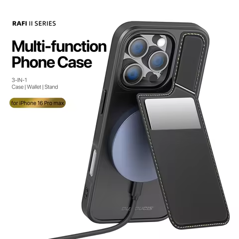 DUX DUCIS 3in1 Magnetic Case for iPhone 16 Pro Max Case 15 plus 14 13 Magsafe Multifunctional Case P
