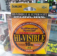 SENAR PANCING SUNLINE HI-VISIBLE 150M UKURAN BESAR 14 lbs 16 lbs 20 lbs ORIGINAL