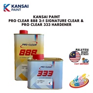 Kansai Pro Clear 888 2:1 Signature Clear 0.9L & Pro Clear 333 Hardener 0.45L