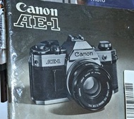 絕版Canon AE-1菲林相機原廠印製INSTRUCTIONS MANUAL（操作手册 英文版)*Printed in Japan