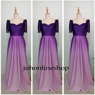 purple ombre modern filipiniana puff up gown