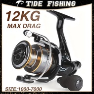 Spinning Reel HE1000-7000 Metal Cup And Rocker Arm Gear Ratio 5.2:1 Smooth And Delicate Suitable For