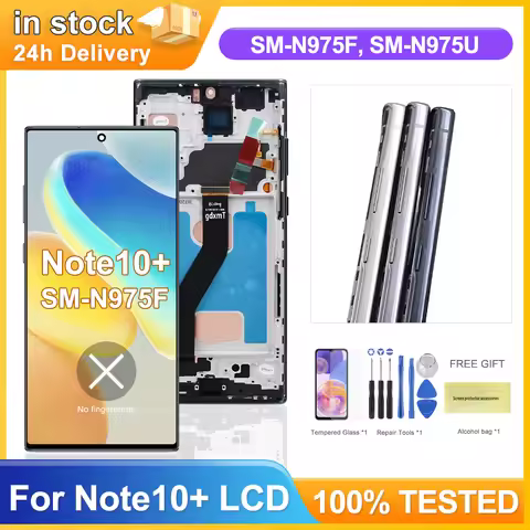 Tested TFT For Samsung Galaxy Note 10 plus N975 N976 Lcd Digital Touch Screen with Frame for Samsung