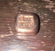 ESG 1 oz .999 Fine Square Cu Copper Bar (Made in Germany) 1oz