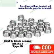 recoil baut pembuangan oli motor cocok untuk baut oli std baut 17