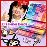 TOUHAO 120 Colors DIY Perler Beads Set Perler Fuse Beads Set 2.6MM DIY Perler Beads