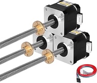 YEJMKJ 3 Pack Nema 17 Stepper Motor TR8x8 350mm with T8 Lead Screw 1.8βΒ°β 2 Phase High Torque 0.44Nm
